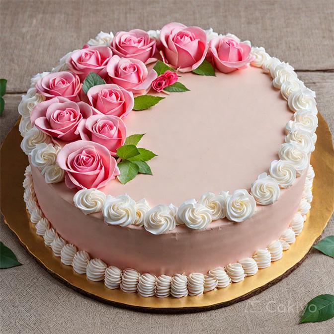 Rose Paradise Chocolate Cake