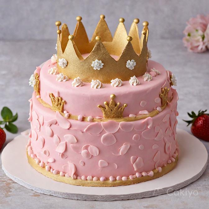 Princess Theme Strawberry Cake
