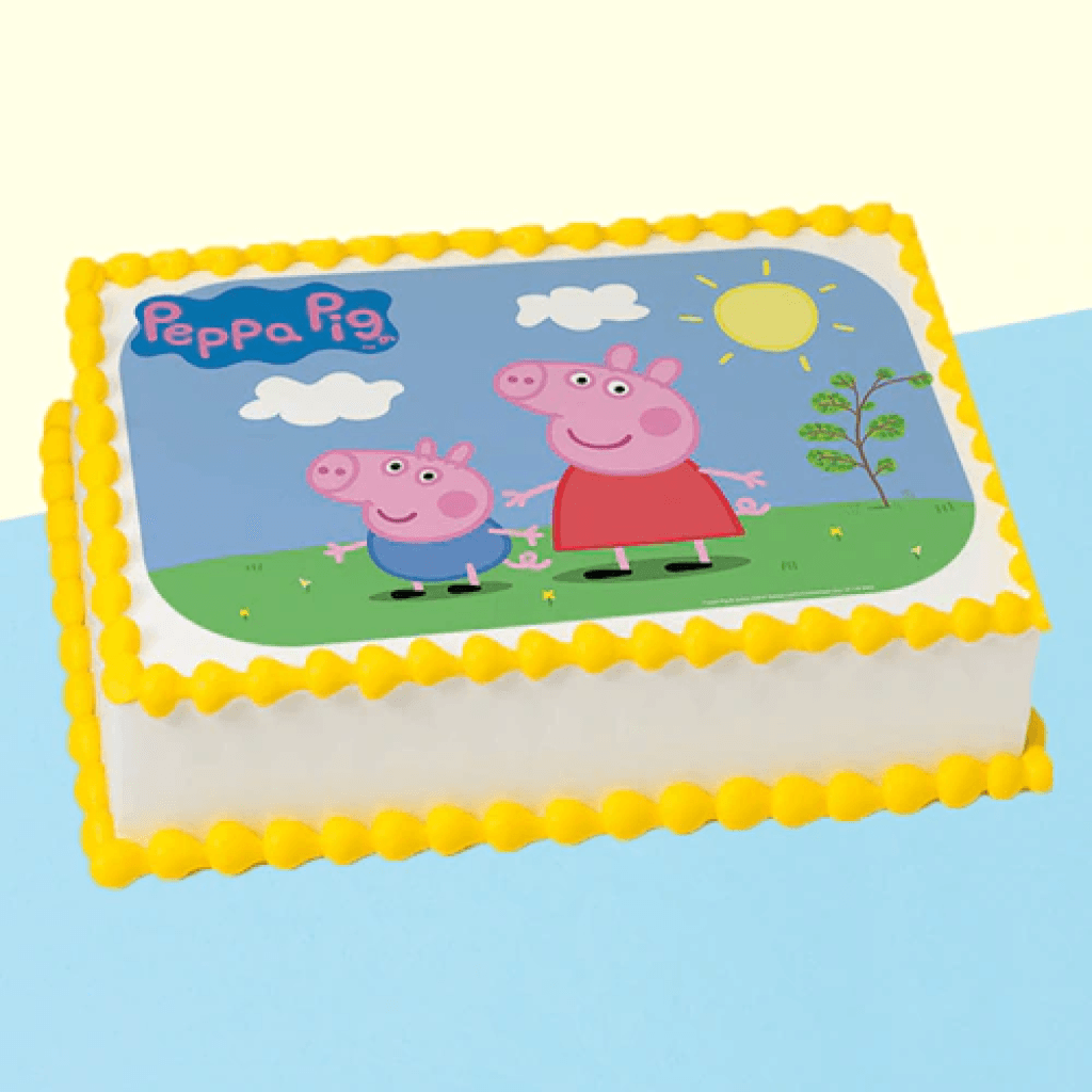 Peppa Pig Theme Cake-1kg