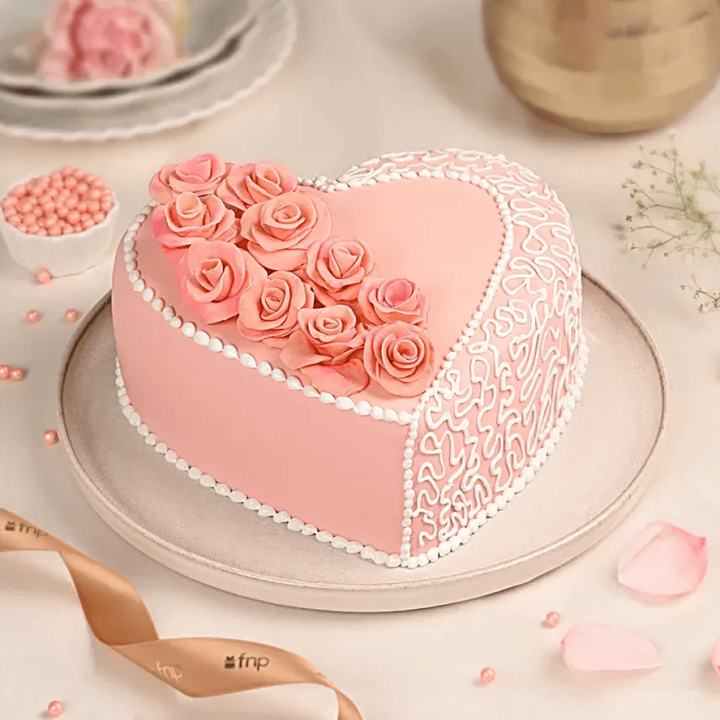 Sweetheart Chocolate Rose Cake 