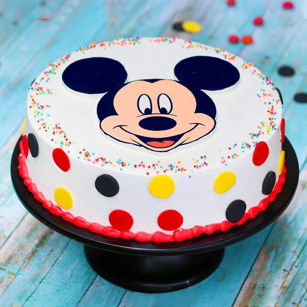 Dot Art Mickey Mouse Cake 