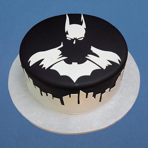 Crazy Batman Fondant Cake 