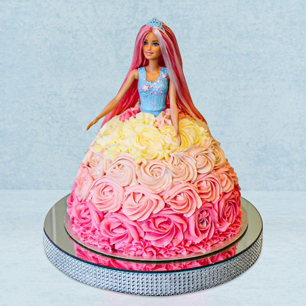 Rosy Rose Barbie Cake 