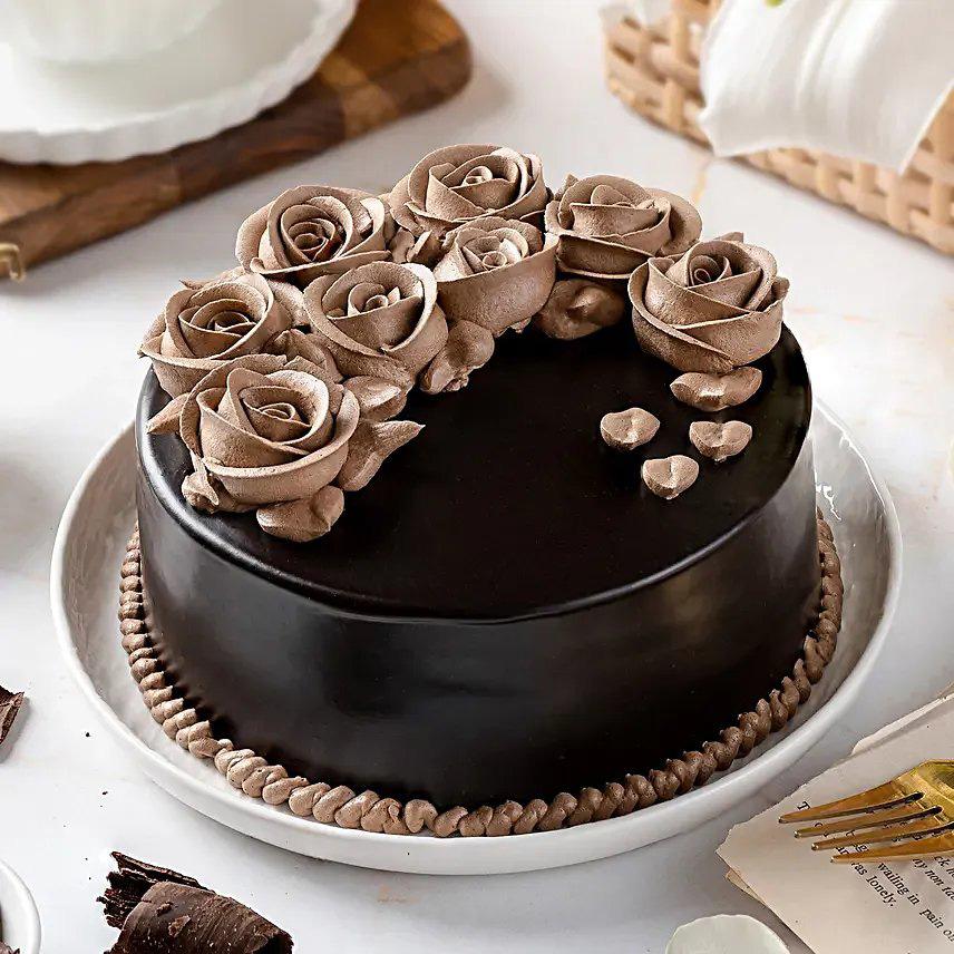Chocolate Rose Cake 500gm